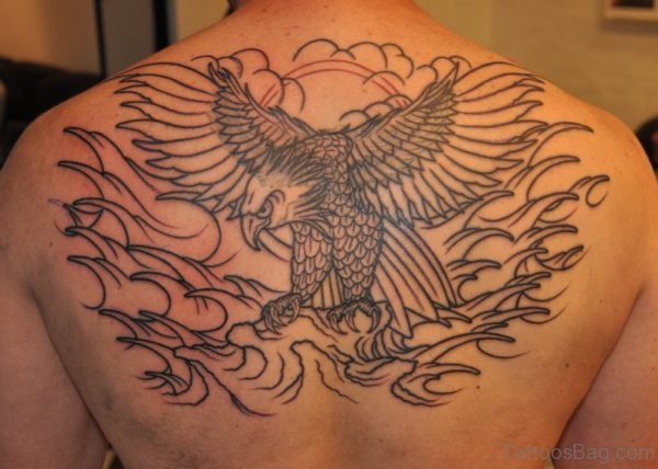 Outline Eagle Tattoo