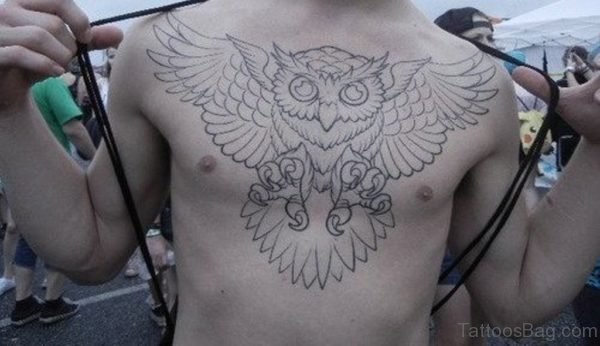 Outline Owl Tattoo Image