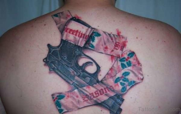 Outstanding Gun Tattoo