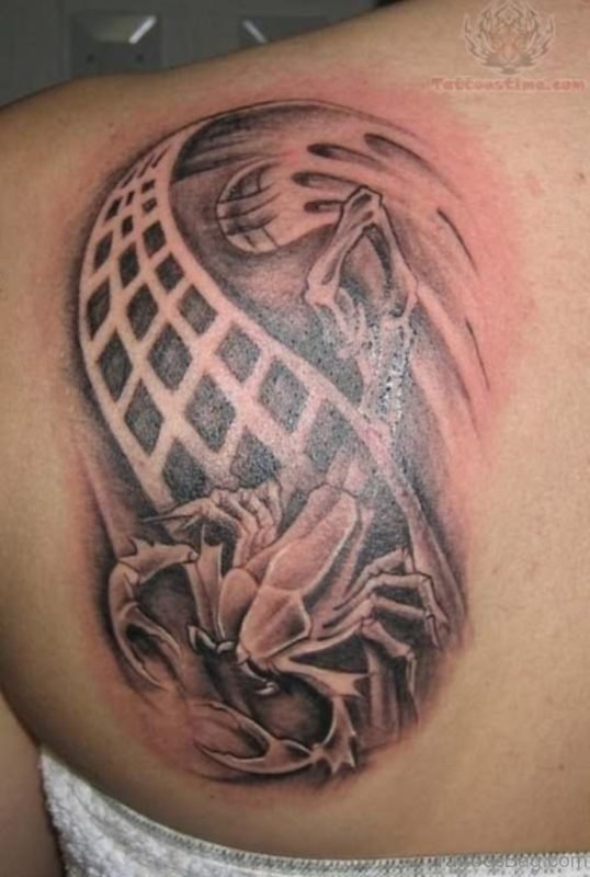 Outstanding Scorpion Tattoo On Back