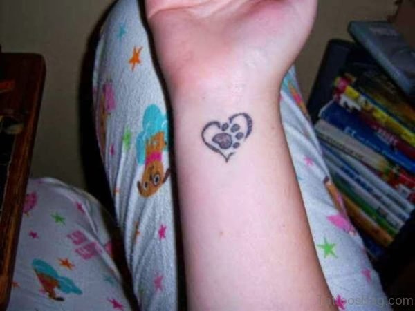Paw heart Tattoo