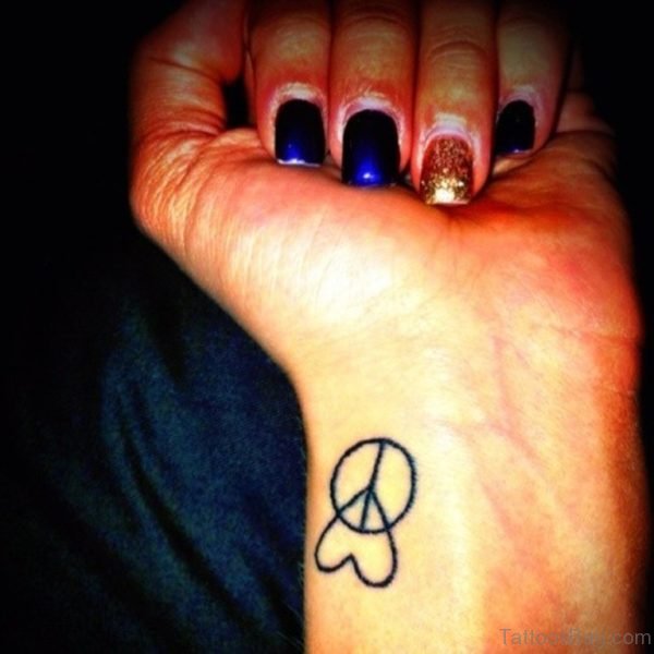 Peace Heart Tattoo