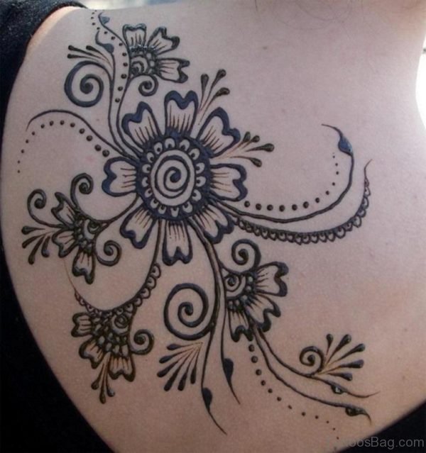 Permanent Henna Tattoo Design