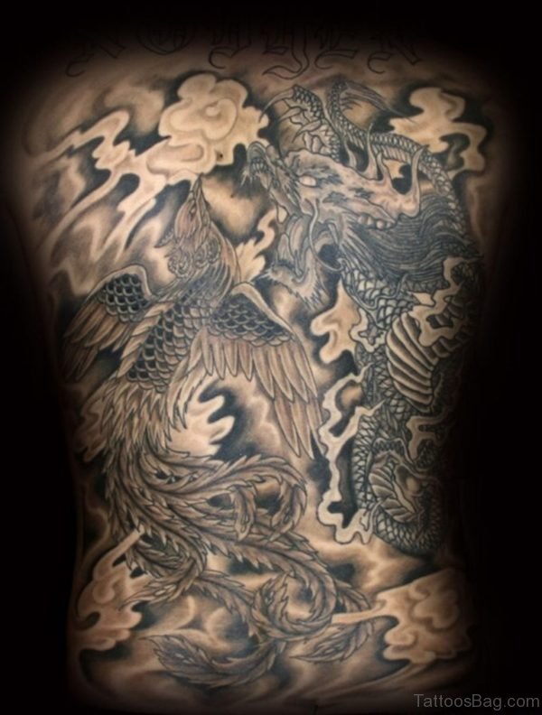 Phoenix And Dragon Tattoo