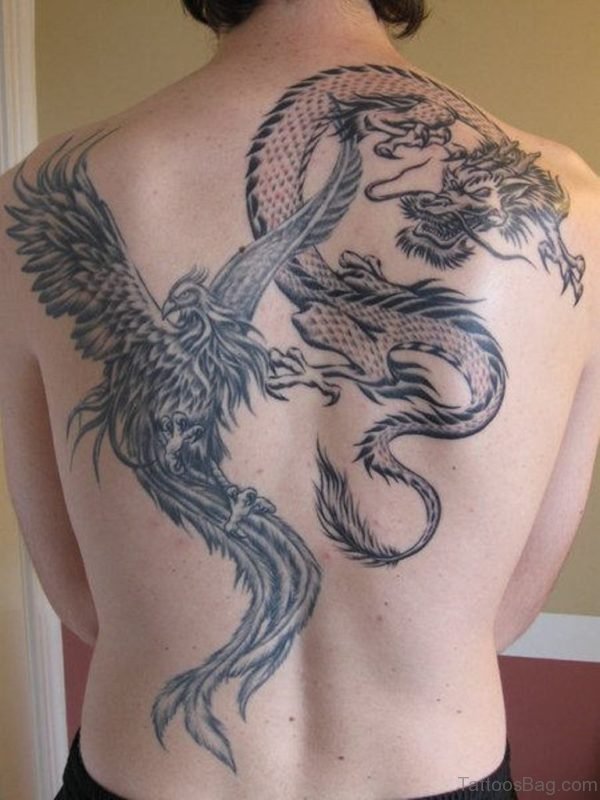 Phoenix And Dragon Tattoo