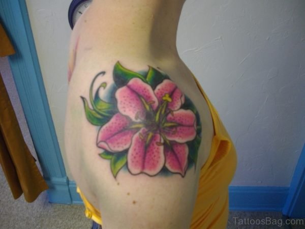 Pink Flower Tattoo 