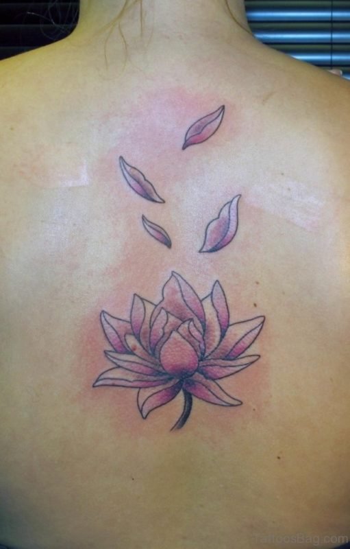 Pink Lotus Flower Tattoo