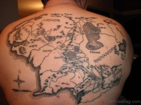 Pirate Map Tattoo