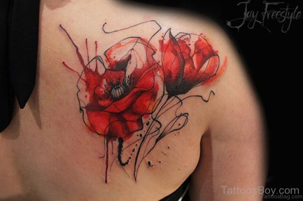 Small Poppy Tattoo Designs - wide 9