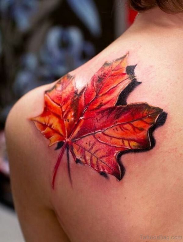 Pretty Leaf Tattoo