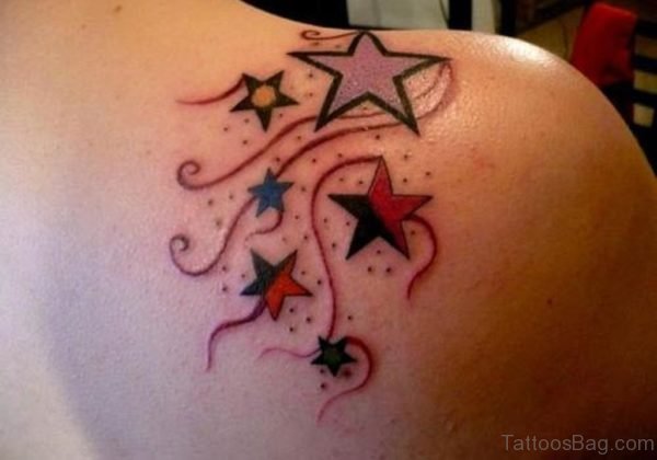 Pretty Stars Tattoo Design