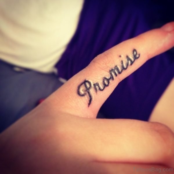 Promise Word Tattoo