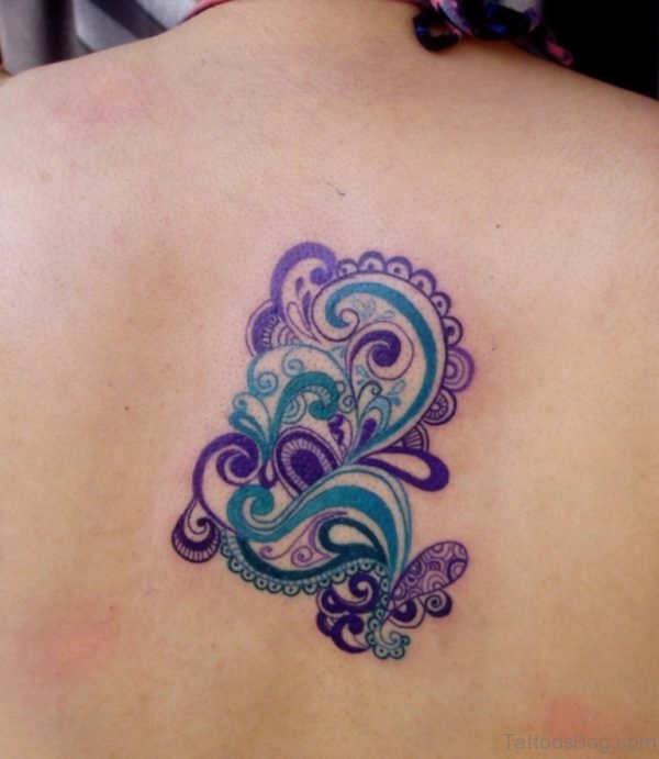 Purple Flower Tattoo 