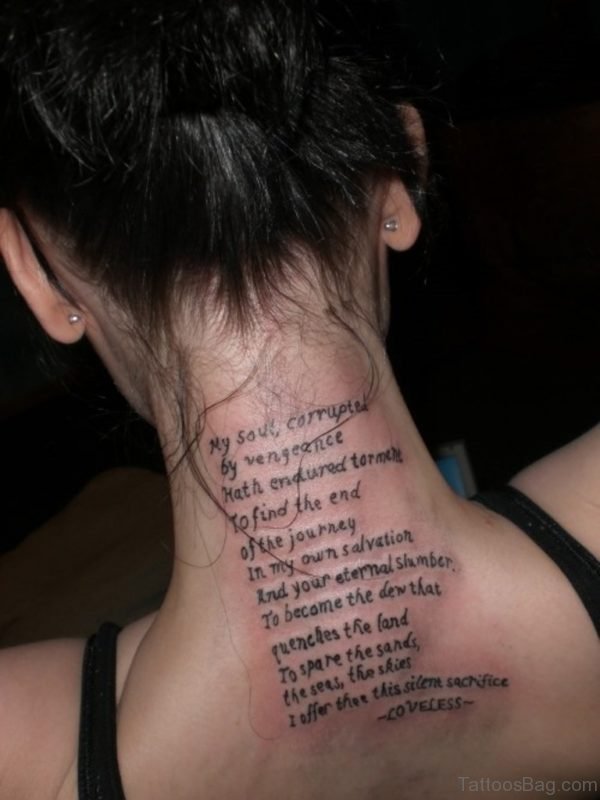 Quotes Tattoo On Back