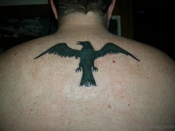 Raven Tattoo On Back
