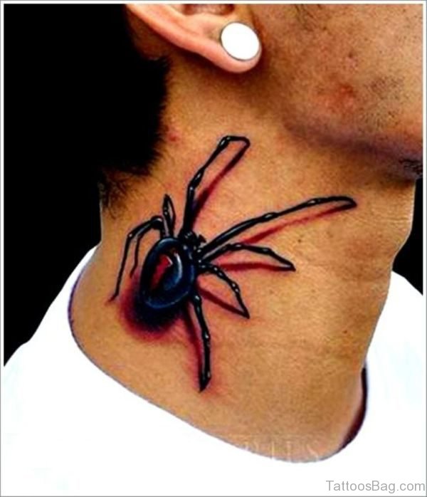 Realistic Spider Tattoo For Men