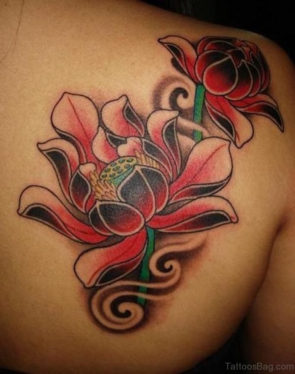 Red Flower Tattoo