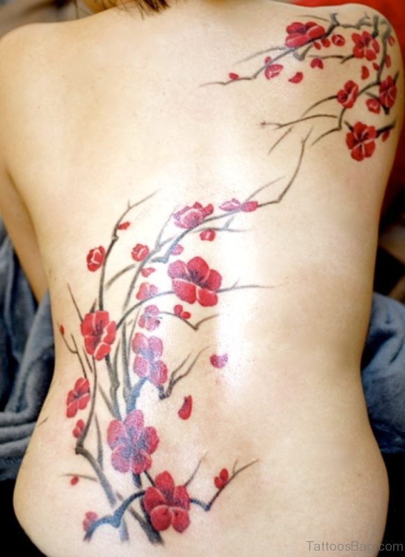 Red Flower Tattoo