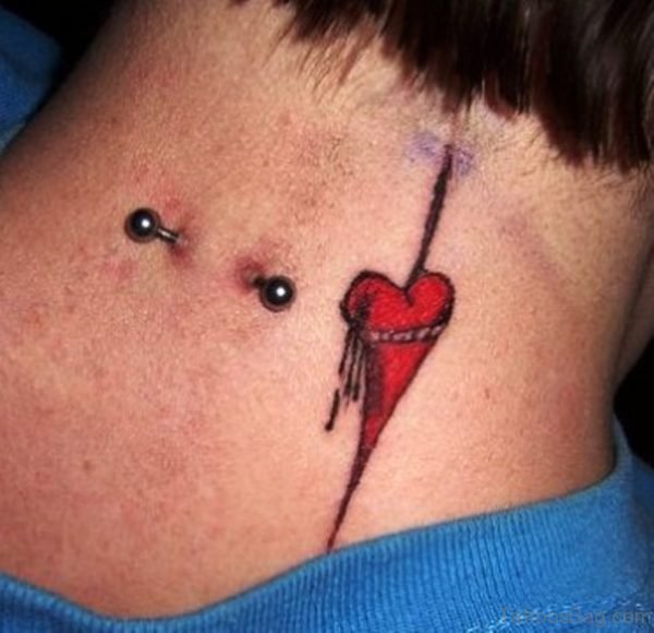 Red Heart Tattoo Design