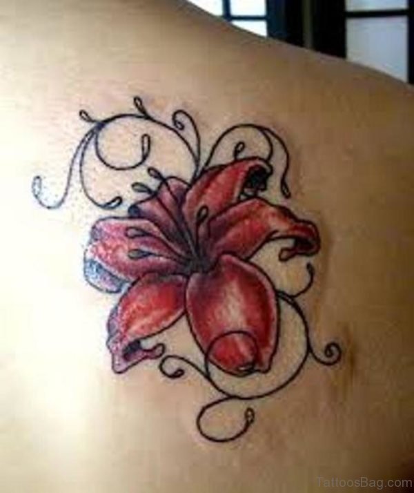 Red Lily Tattoo