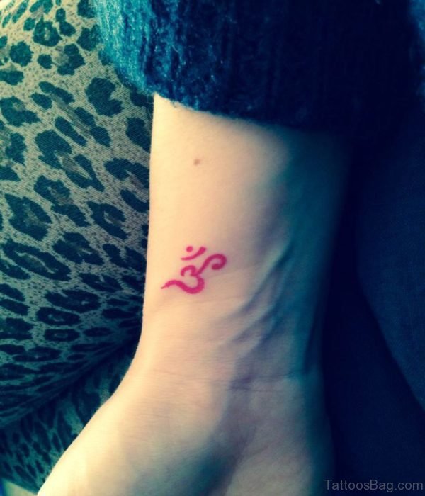 Red Om Tattoo