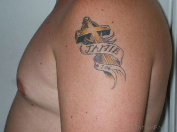 Rip Jamie Tattoo On Shoulder