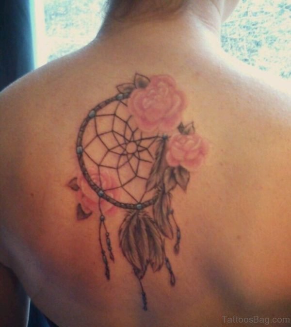 Rose And Dreamcatcher Tattoo