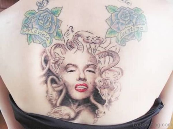 Rose And Medusa Tattoo