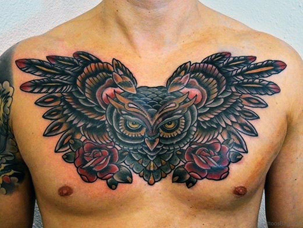 Traditional Owl Tattoo Color - wide 3