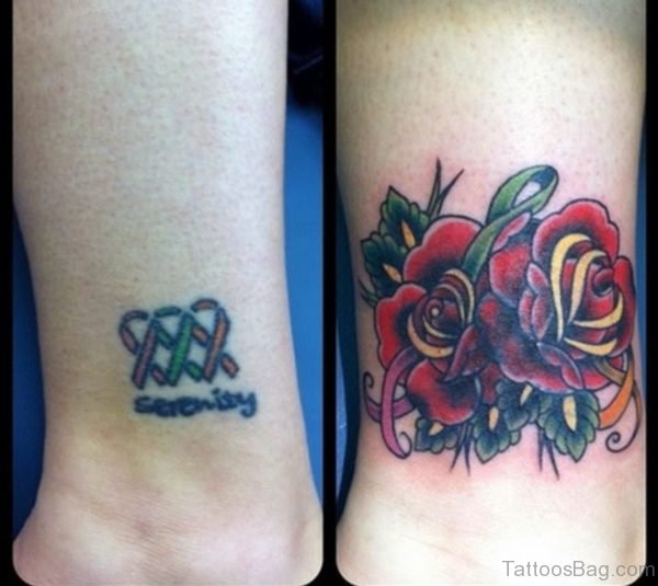 Rose Tattoo On Wrist