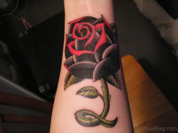 Rose Wrist Band Tattoo