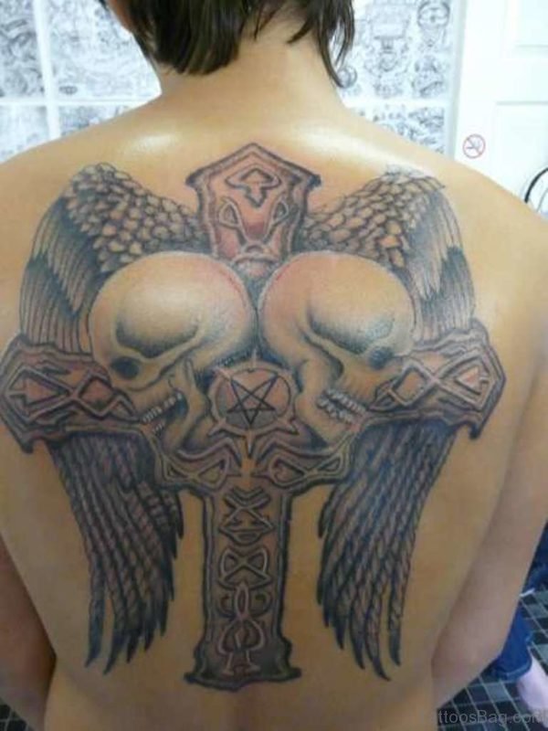 Skulls And Cross Tattoo