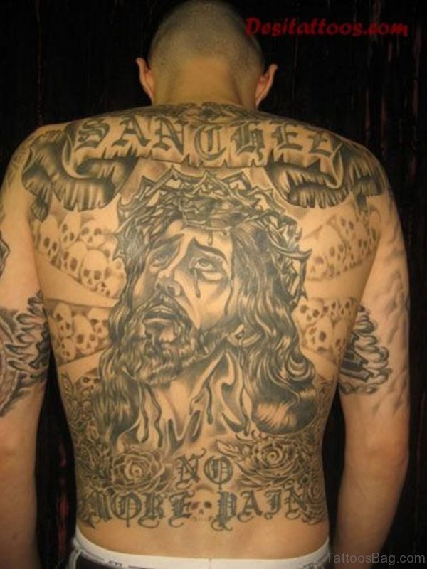 Sad Jesus Tattoo
