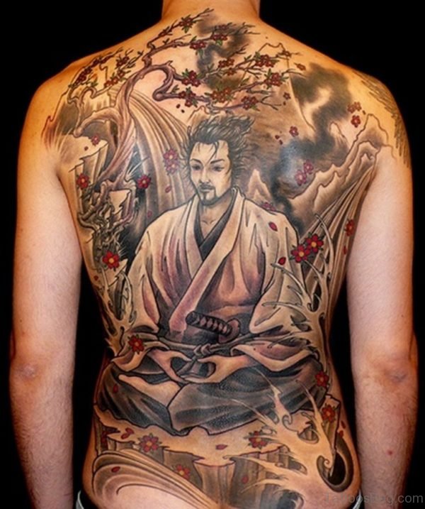 Samurai With Sword Tattoo