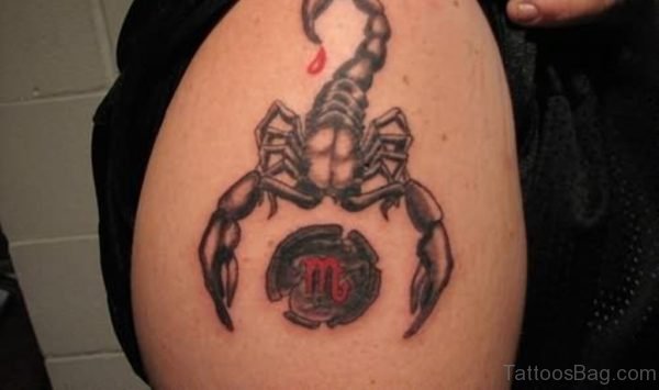 Scorpio Shoulder Zodiac Tattoo