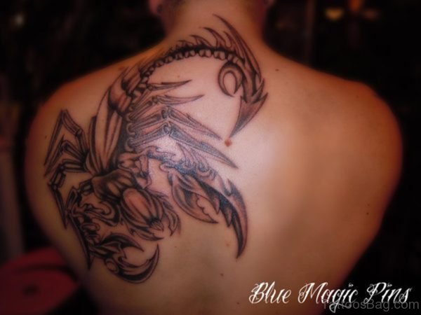 Scorpion Back Tattoo