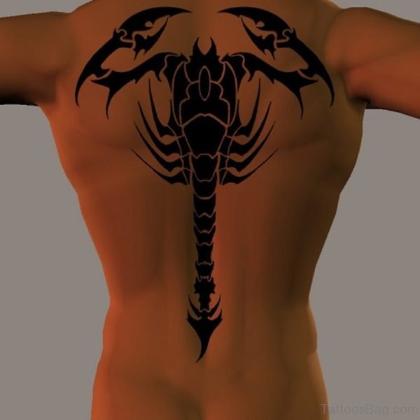 Scorpion Tattoo On Back