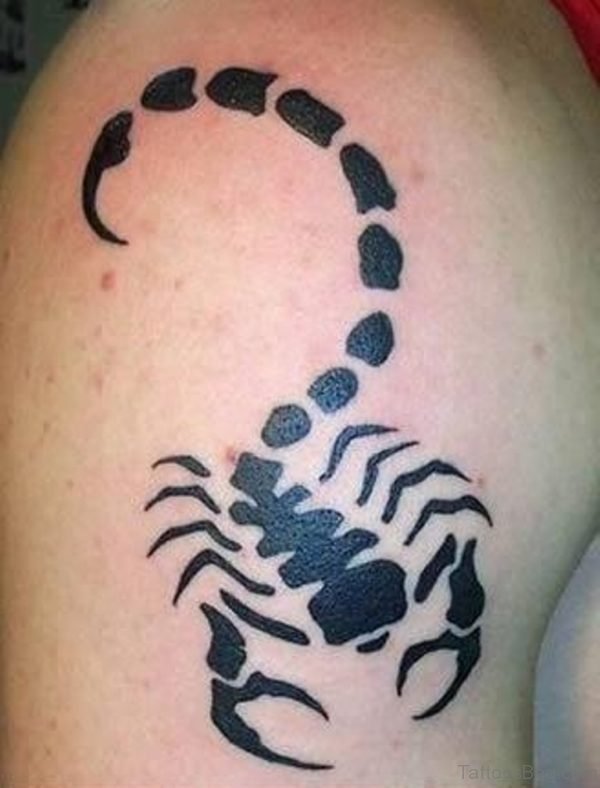 Scorpion Tattoo On Shoulder