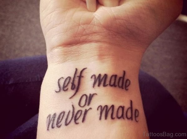 Self Made Or Never Made