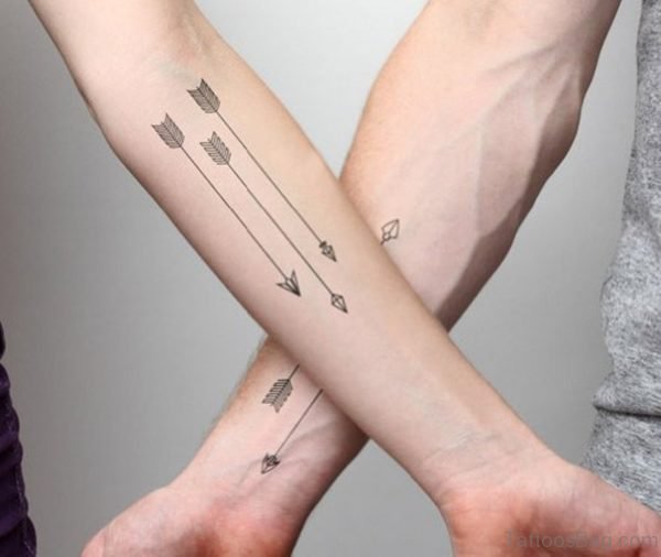 Sharp Arrows Tattoo On Wrist