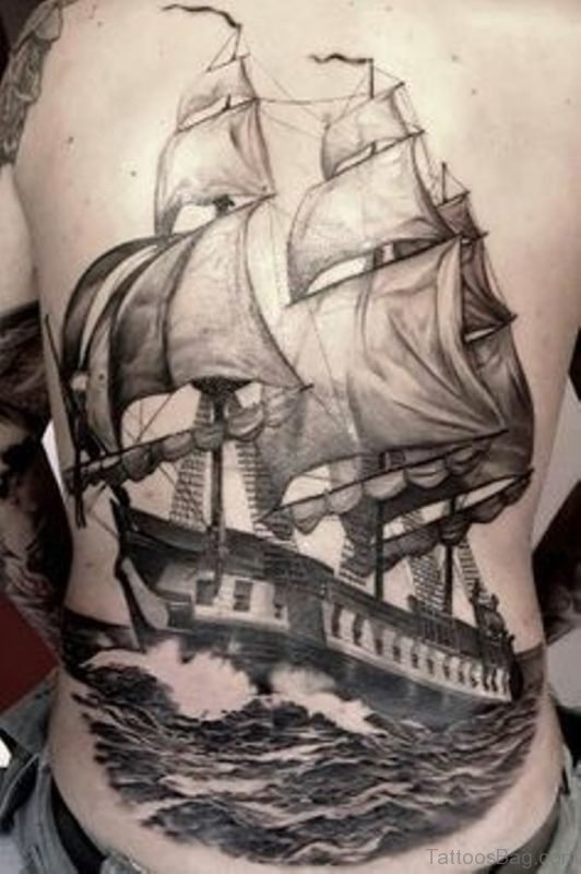 Ship Tattoo Design