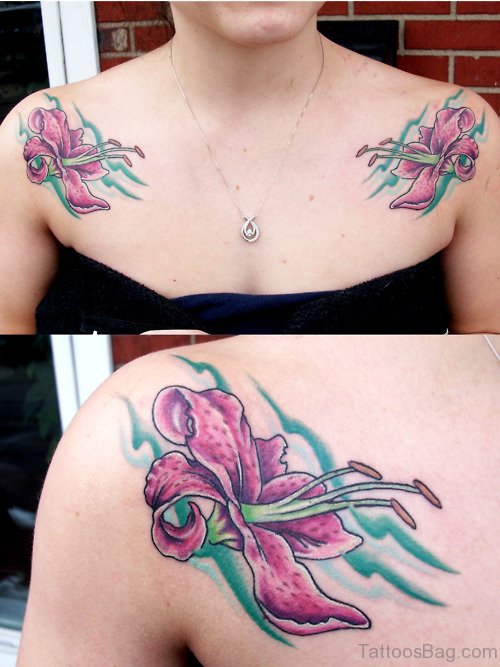 Flower Shoulder Tattoo
