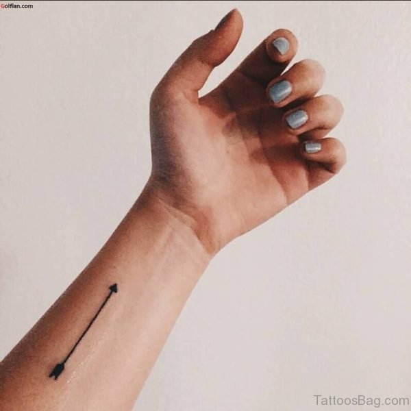 Simple Arrow Tattoo On Wrist