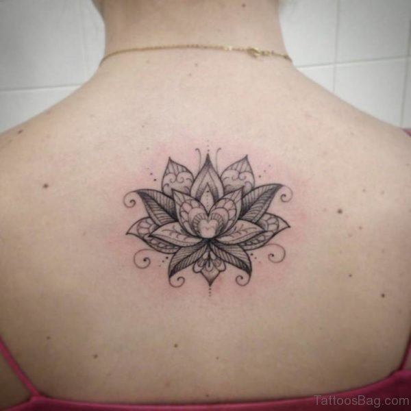 Simple Lotus Flower Tattoo 