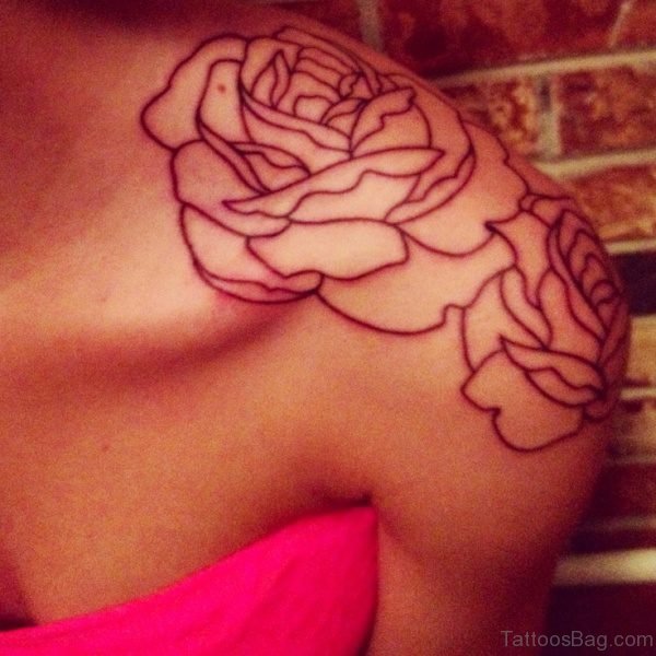 Simple Roses Tattoo