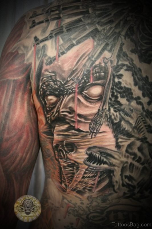  Demon Horror Tattoo