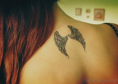 Small Angel  Wings Tattoo
