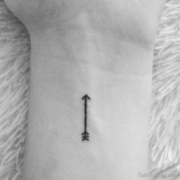 Small Black Tattoo On Wrist