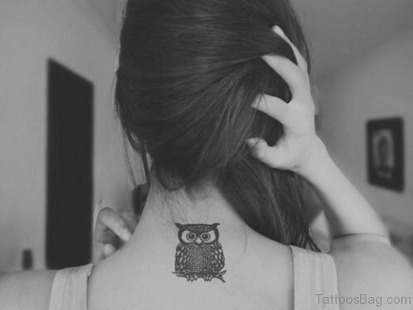 Small Owl Tattoo
