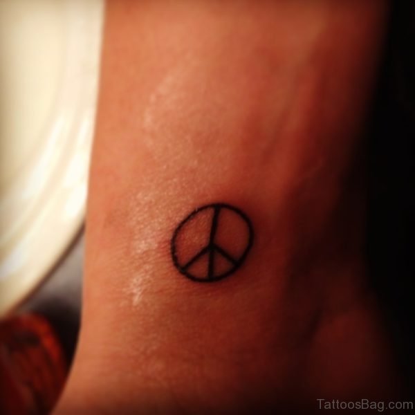 Small Peace Tattoo Design